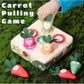 Montessori toy carrot harvest game for fine motor skills and color recognition