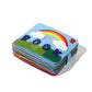 Montessori toy soft learning book for toddlers with rainbow cover for sensory play and education