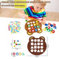 Montessori toy shape sorting puzzle for early cognitive and color recognition skills dimension