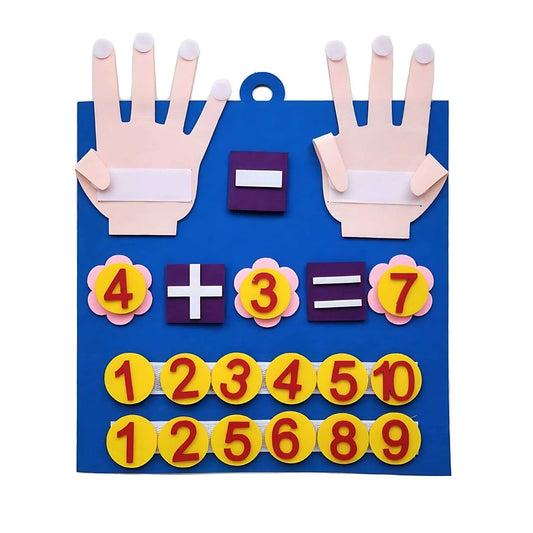 Montessori Toy: Felt Finger Numbers Math – Early Learning for Toddlers Main