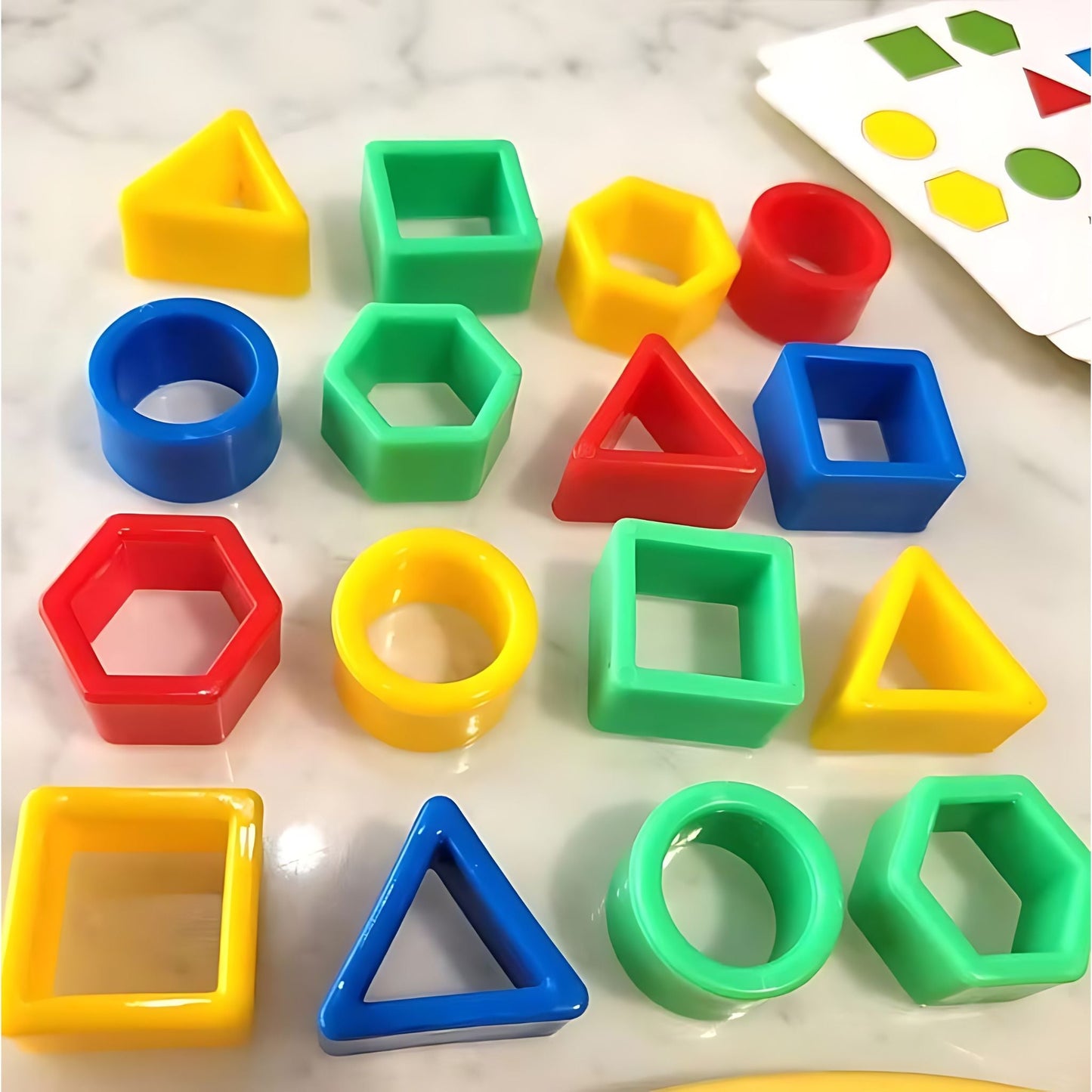 Montessori toy shape sorting puzzle for early cognitive and color recognition skills components