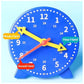 Montessori toy teaching clock  Blue