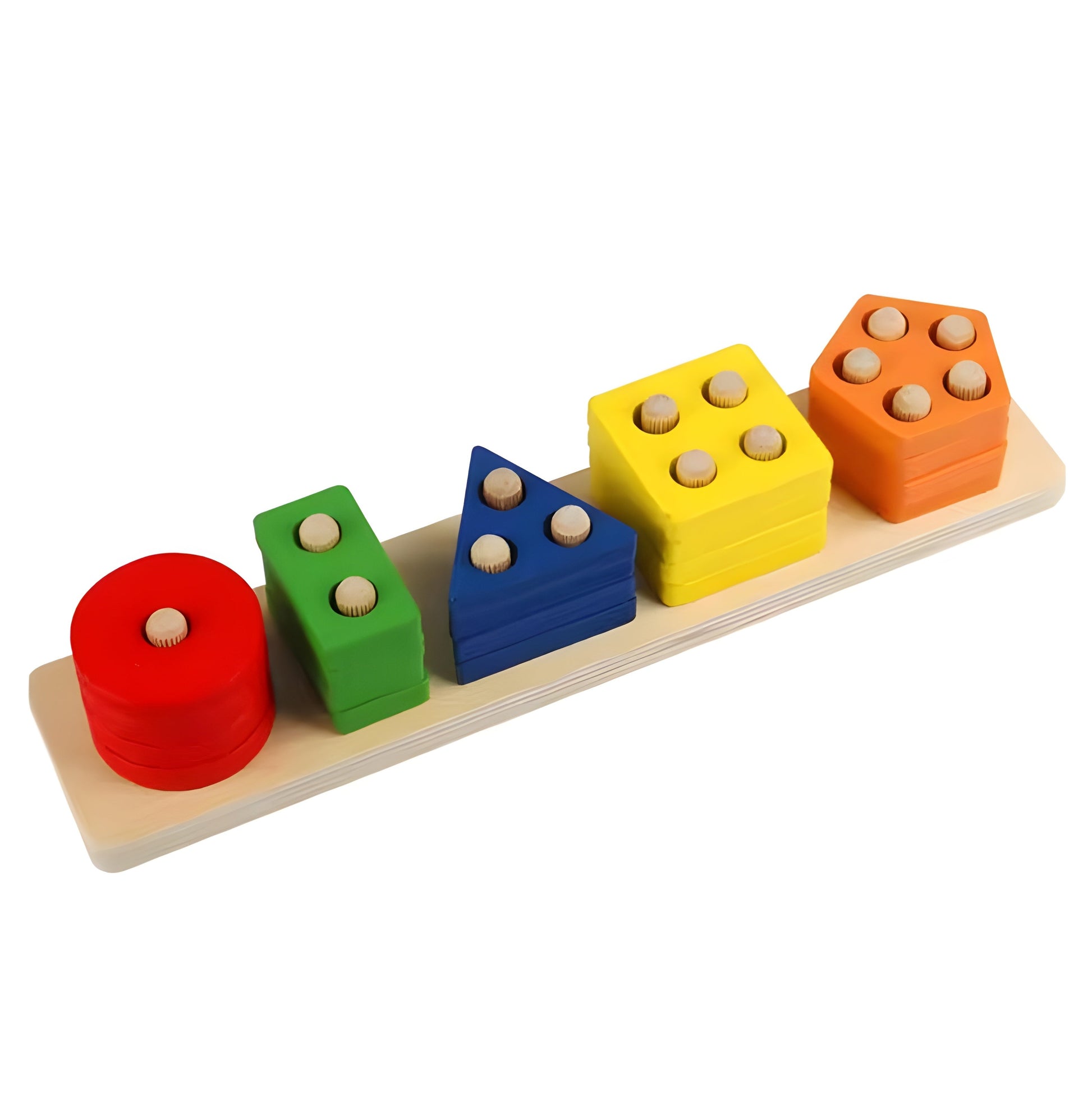 Montessori toy shape stacking full board 